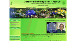 Desktop Screenshot of immengarten-jaesch.de