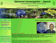 Tablet Screenshot of immengarten-jaesch.de